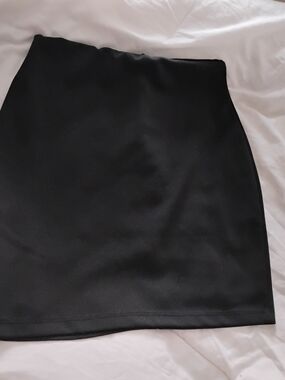 Lulu's Sleek Black Mini Skirt